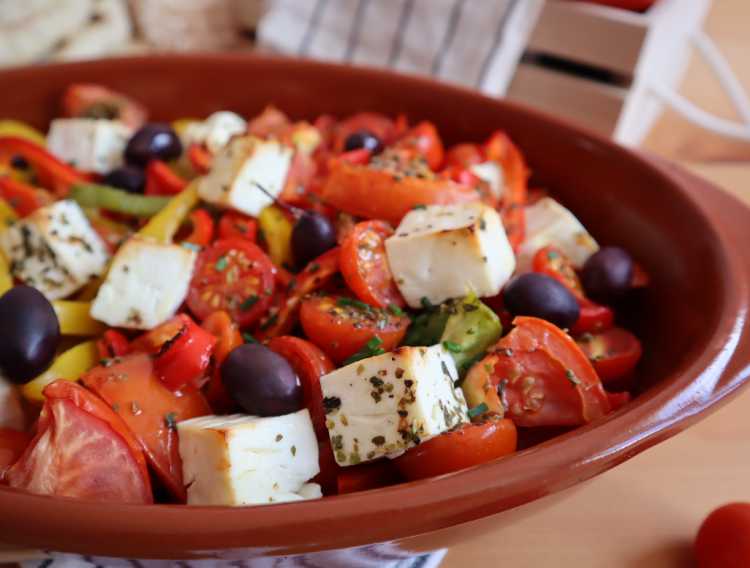 buyurdi, aperitivo griego de verduras al horno visto de cerca